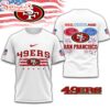 San Francisco 49ers 4th Of July 3D T-Shirt For Fans