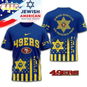 San Francisco 49ers Jewish Heritage 3D T-Shirt For Fans