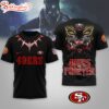 San Francisco 49ers NFL Black Panther 3D Shirt For Fans