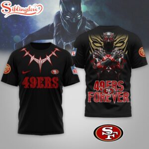 San Francisco 49ers NFL Black Panther 3D Shirt For Fans