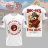 San Francisco 49ers NFL Firefighter Strong 3D T-Shirt For Fans