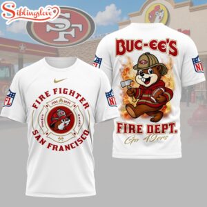 San Francisco 49ers NFL Firefighter Strong 3D T-Shirt For Fans