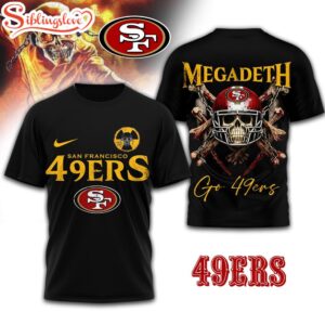 San Francisco 49ers NFL Megadeth 3D T-Shirt