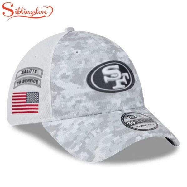 San Francisco 49ers NFL Salute To Service 39THIRTY Flex Fit Baseball Cap Print