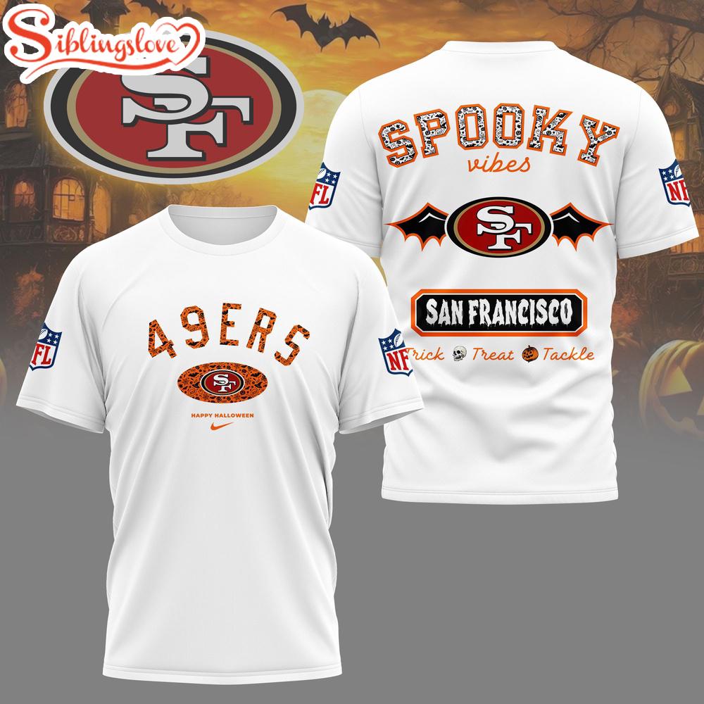 San Francisco 49ers NFL Spooky Vibes Halloween All Over Print T-Shirt San Francisco 49ers NFL Spooky Vibes Halloween All Over Print T-Shirt