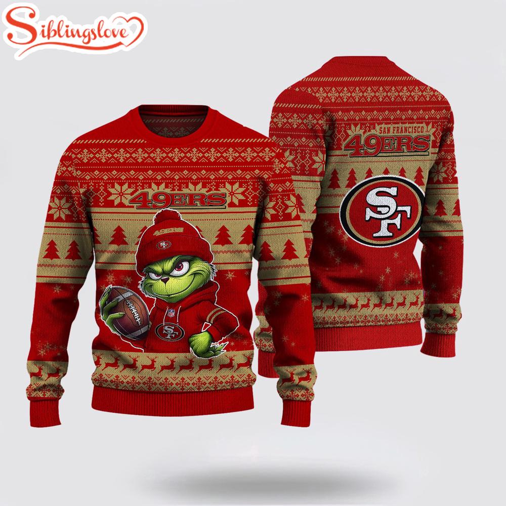 San Francisco 49ers NFL The Grinch Ugly Christmas Sweater San Francisco 49ers NFL The Grinch Ugly Christmas Sweater