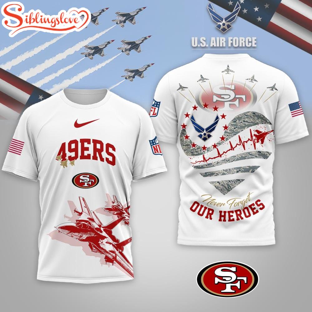 San Francisco 49ers NFL US Air Force 3D Shirt For Fans 1 San Francisco 49ers NFL US Air Force 3D Shirt For Fans