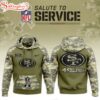 San Francisco 49ers Salute to Service Hoodie 3D Shirt