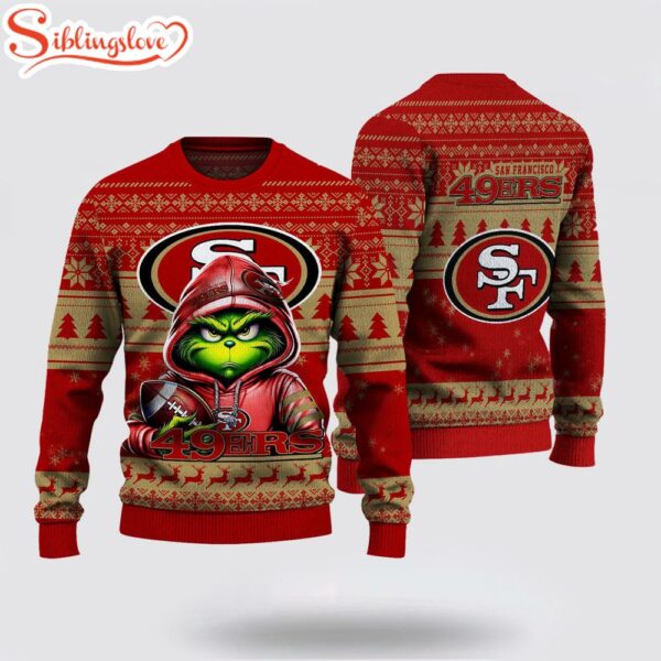 San Francisco 49ers The Grinch Ugly Christmas Sweater