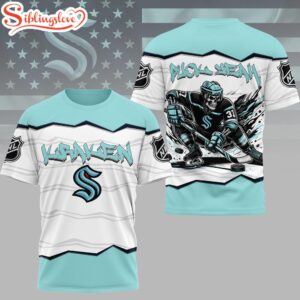 Seattle Kraken NHL Puck Yeah 3D T-Shirt