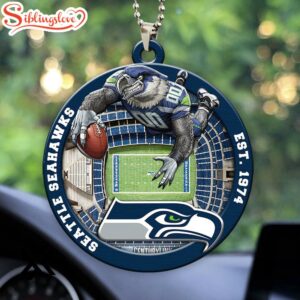 Seattle Seahawks Mascot Christmas Ornament…