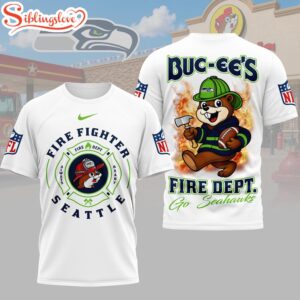 Seattle Seahawks NFL Firefighter Strong 3D T-Shirt For Fans
