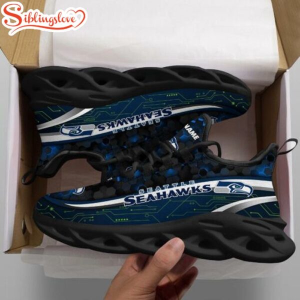 Seattle Seahawks NFL Logo Team Max Soul Shoes Gift For Fans