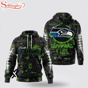 Seattle Seahawks NFL Special Graffiti My Team 4 Life 3D Shirt