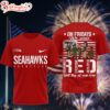 Seattle Seahawks Scooby-Doo Red Friday Military 3D T-Shirt