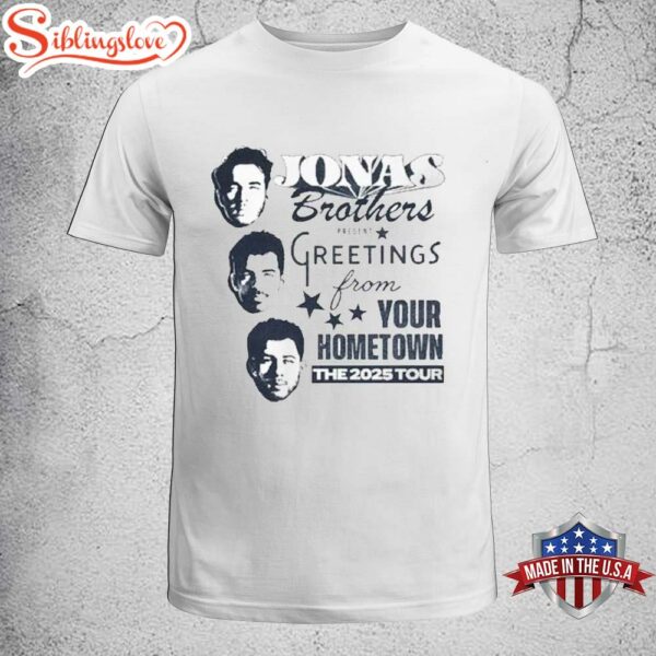 Sept 2025 Jonas Brothers Faces Greetings Unisex T-Shirt