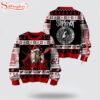Slipknot Established 1995 Des Moines Iowa Skeleton Santa Playing Guitar Ugly Christmas Sweater