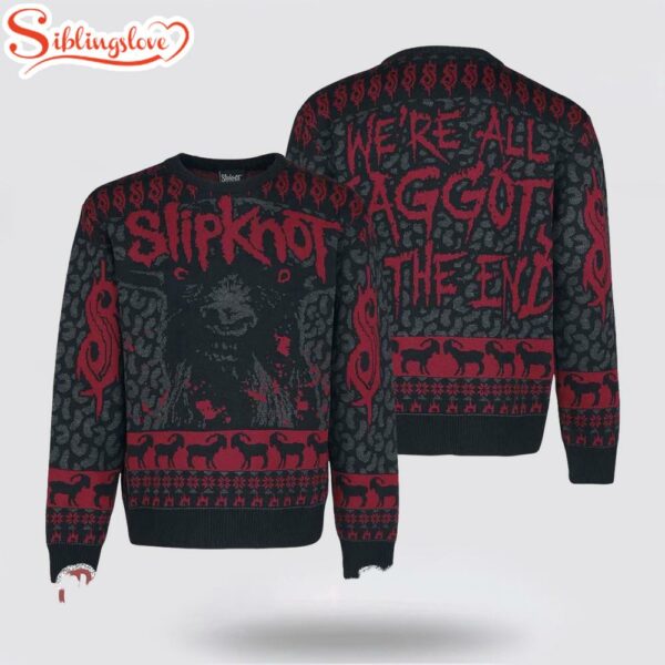 Slipknot We Are All Maggots In The End Ugly Christmas Sweater