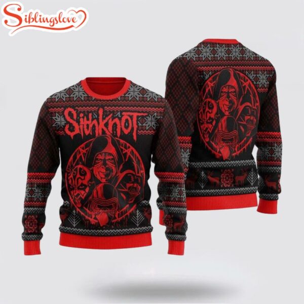 Slipknot X Star Wars Sithknot All The Sith Ugly Christmas Sweater