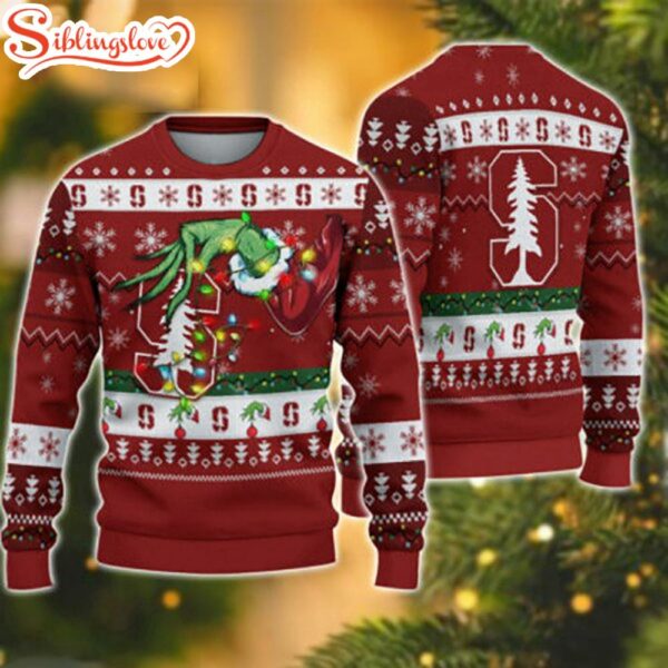 Stanford Cardinal NCAA Grinch Stole Ugly Christmas Sweater