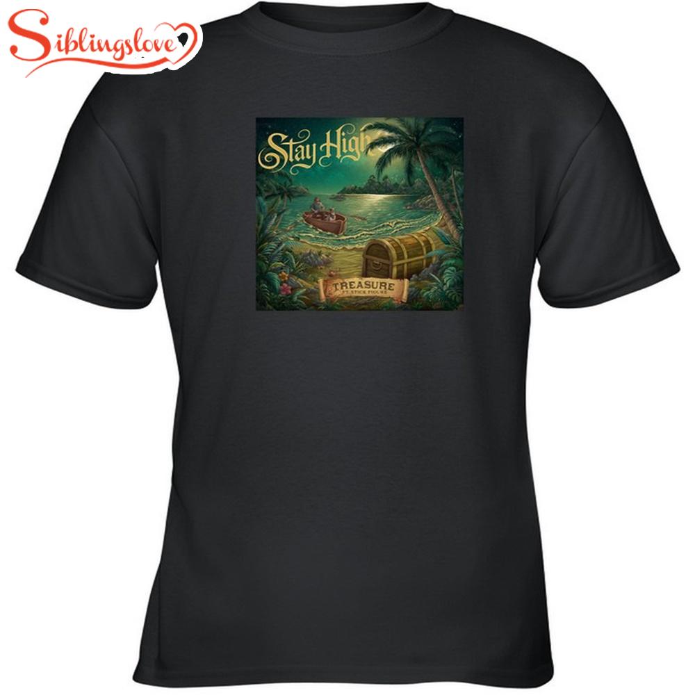 Stay High Stick Figure Treasure Black Unisex T-Shirt 1 Stay High Stick Figure Treasure Black Unisex T-Shirt