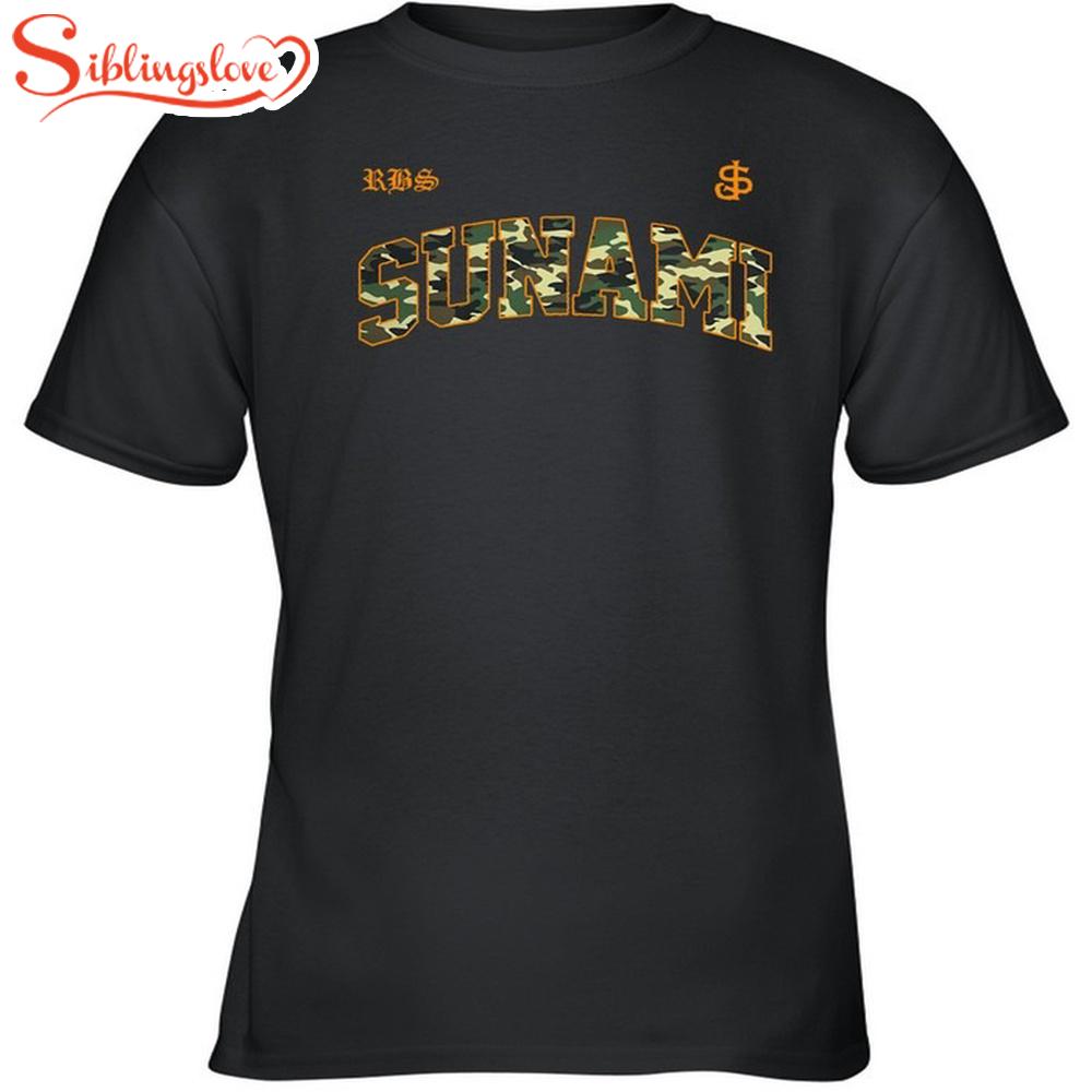 Sunami Varsity Camo Unisex T-Shirt 1 Sunami Varsity Camo Unisex T-Shirt