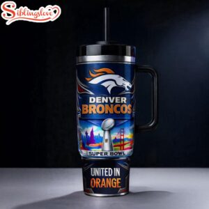 Super Bowl LX Denver Broncos Tumbler 40oz With Handle
