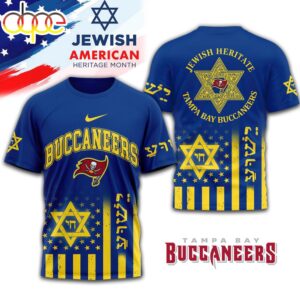 Tampa Bay Buccaneers Jewish Heritage 3D T-Shirt For Fans