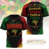 Tampa Bay Buccaneers NFL Juneteeth Freedom Faith And Future 3D T-Shirt