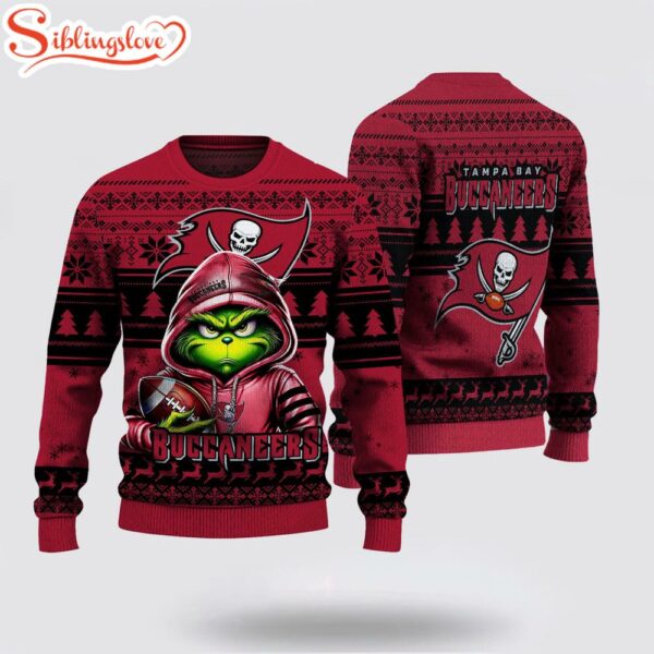 Tampa Bay Buccaneers The Grinch Ugly Christmas Sweater