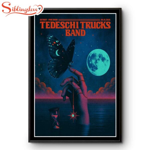 Tedeschi Trucks Band at Pine Knob Sept 2025 Poster Canvas Wall Art