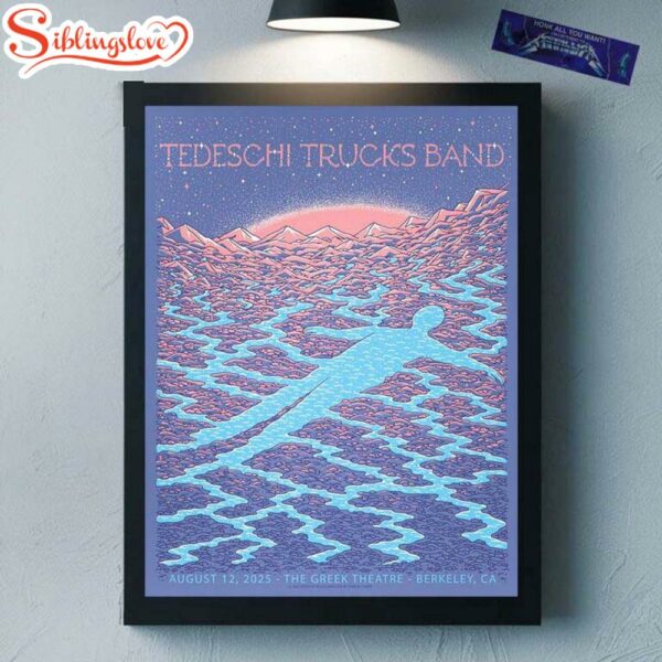 Tedeschi Trucks Band Berkeley California 2025 Gig Poster Canvas
