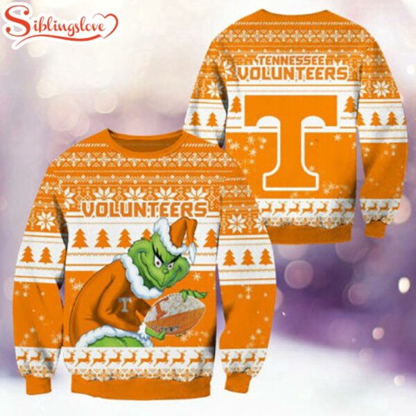Tennessee Volunteers NCAA Grinch Ugly Christmas Sweater