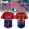 Texas Rangers MLB x Lilo & Stitch Cute Baseball Jersey Shirt