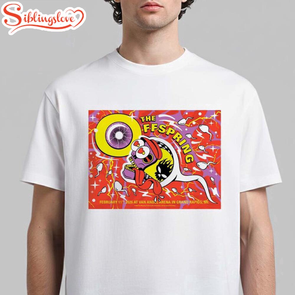 The Offspring Grand Rapids Michigan 2026 Unisex T-Shirt 1 The Offspring Grand Rapids Michigan 2026 Unisex T-Shirt