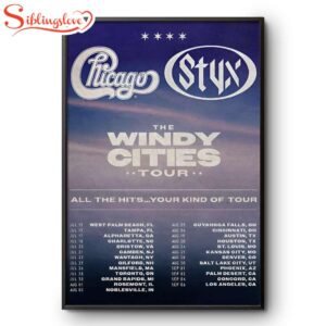 The Windy Cities Tour Poster Canvas
