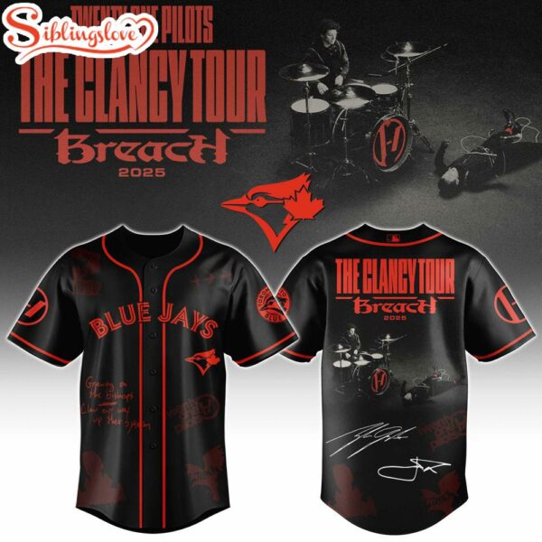 Toronto Blue Jays MLB x Twenty One Pilots The Clancy World Tour Baseball Jersey Shirt