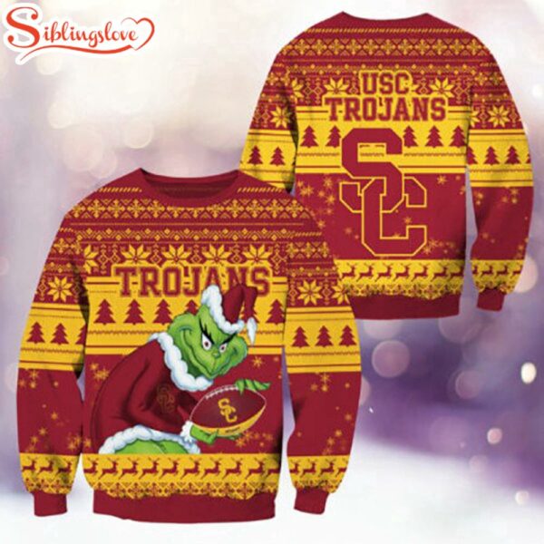 USC Trojans NCAA Grinch Ugly Christmas Sweater