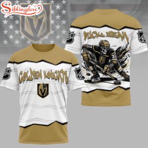 Vegas Golden Knights NHL Puck Yeah 3D T-Shirt