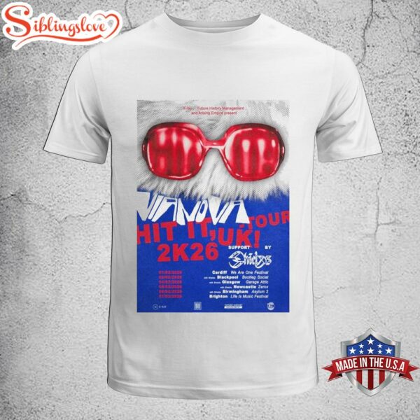 Vianova Hit It Tour UK February 2026 Unisex T-Shirt