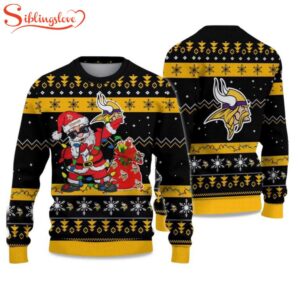 Vikings Santa Claus Ugly Christmas…