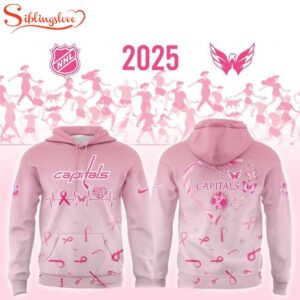 Washington Capitals Hockey Fight Cancer 2025 3D Shirt For Fans