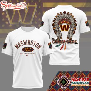 Washington Commanders Native American Heritage Month 3D T-Shirt