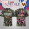 Washington Commanders NFL 250 Years of America Camo 3D T-Shirt