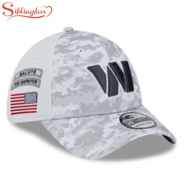 Washington Commanders NFL Salute To Service 39THIRTY Flex Fit Baseball Cap Print