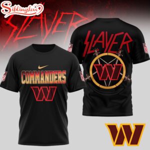 Washington Commanders NFL Slayer 3D Shirt For Fans