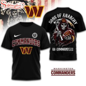 Washington Commanders NFL Sons of Anarchy 3D T-Shirt For Fans