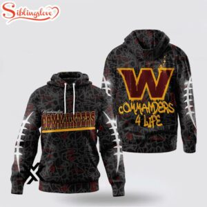 Washington Commanders NFL Special Graffiti My Team 4 Life 3D Shirt