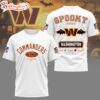 Washington Commanders NFL Spooky Vibes Halloween All Over Print T-Shirt