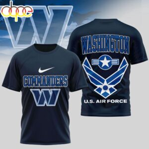 Washington Commanders U.S.Air Force 3D T-Shirt